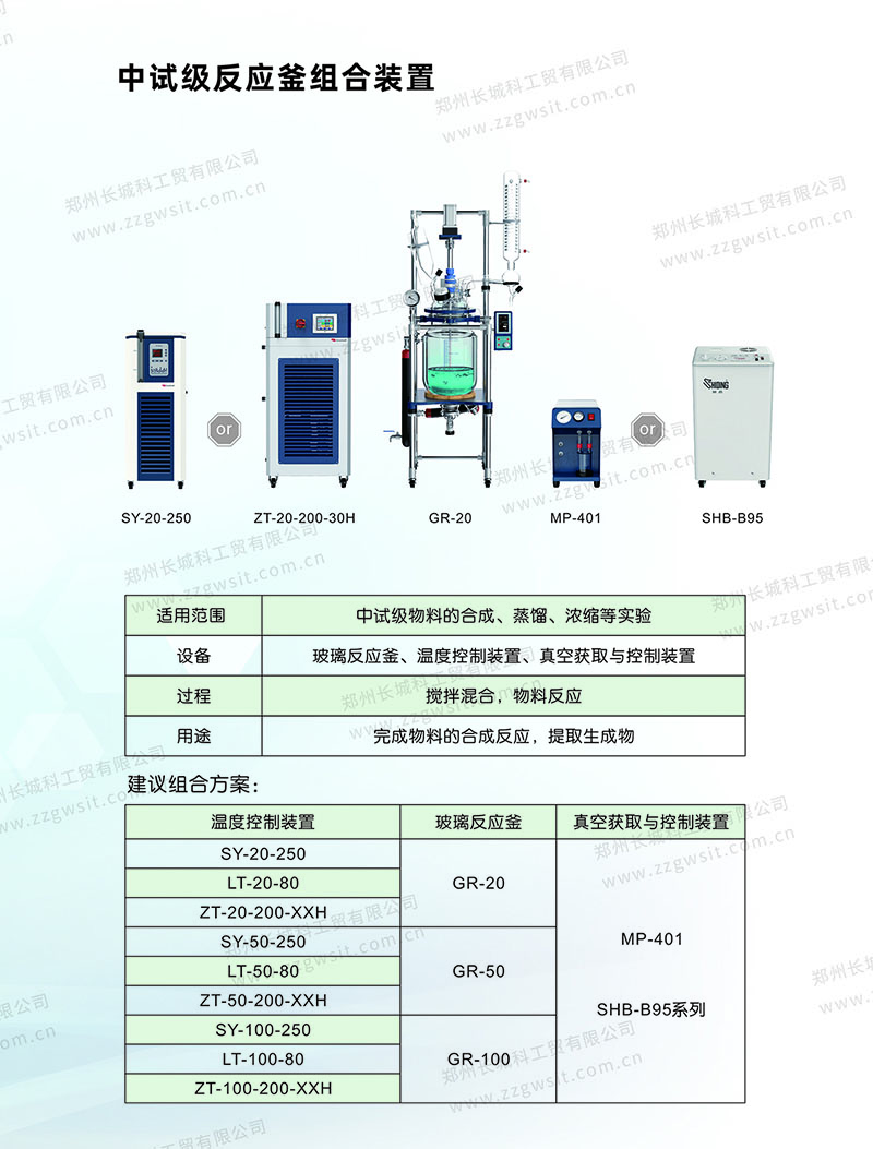 中試級反應釜組合裝置