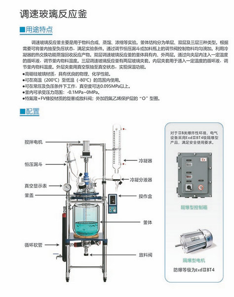 雙層玻璃反應釜圖文解析